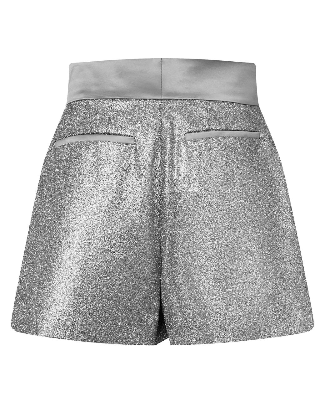 Off-White c/o Virgil Abloh Gray Off Metallic Bermuda Shorts