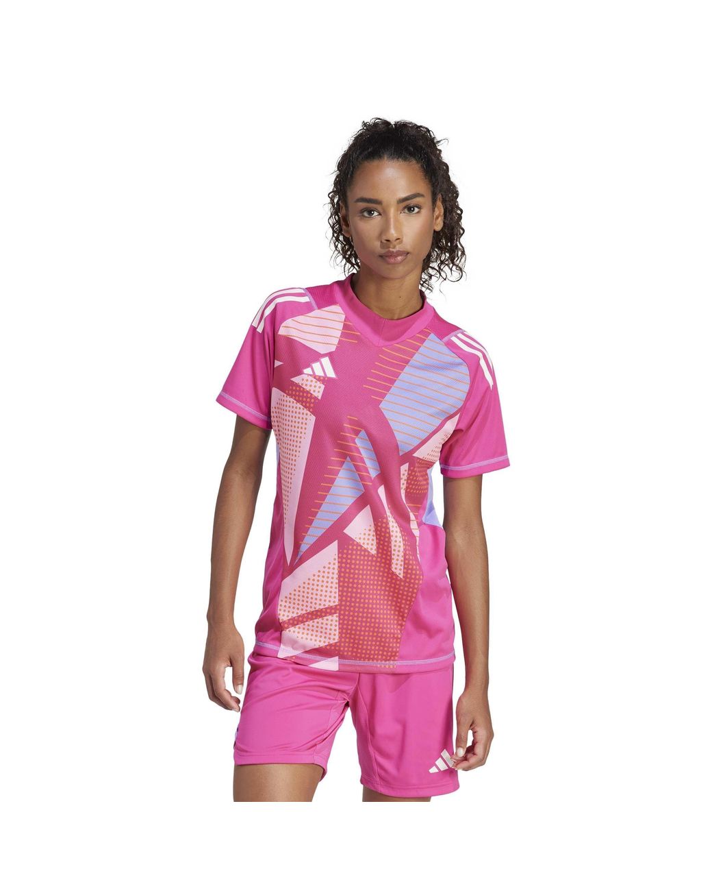Adidas Pink Tiro 24 Pro Short Sleeve Goalkeeper Jersey