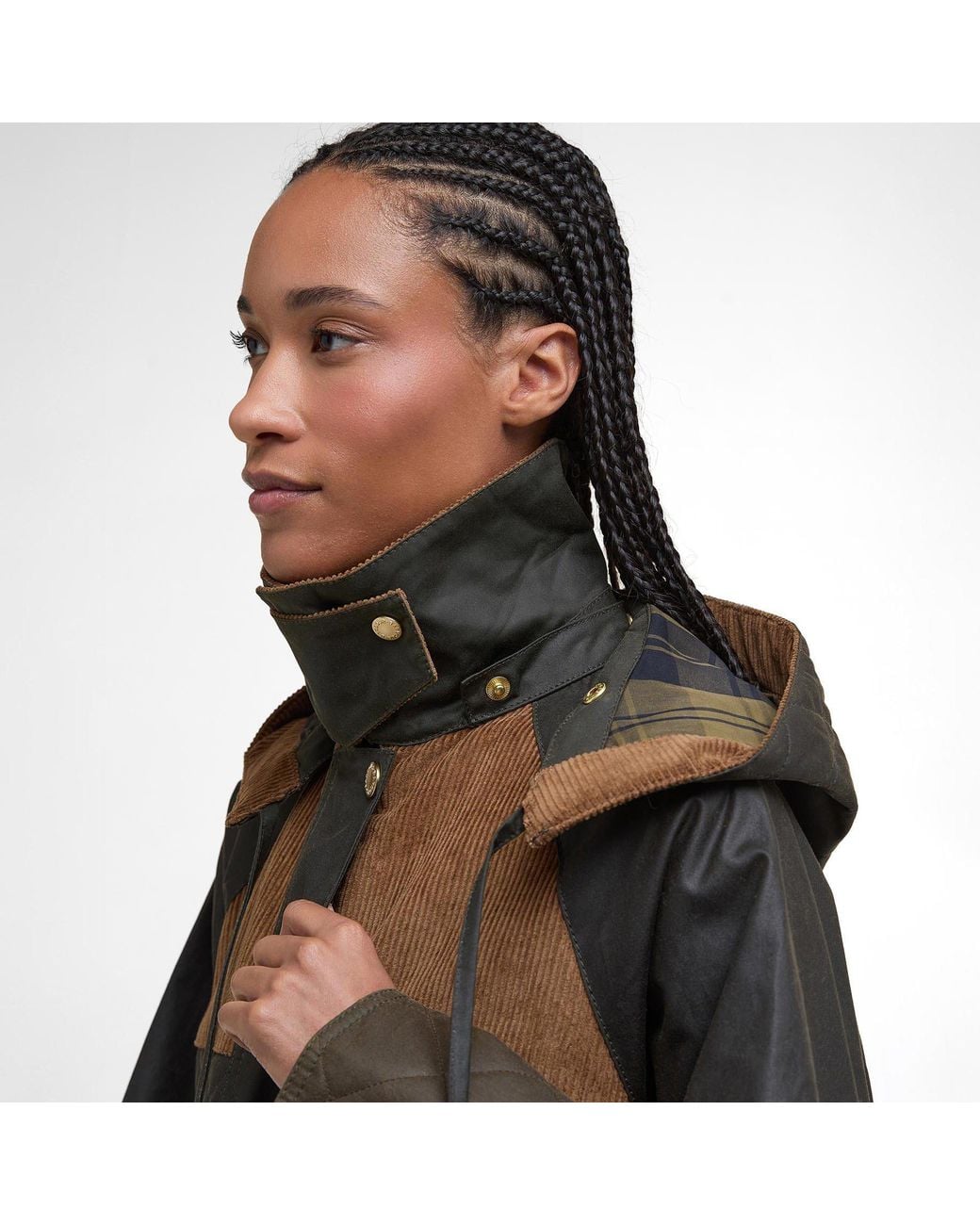 Barbour Black Imelda Waxed Cotton Long Sleeve Wax Jacket