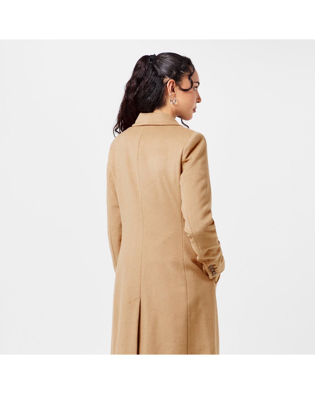 Donna Karan Natural Dkaran Double Breasted Overcoat
