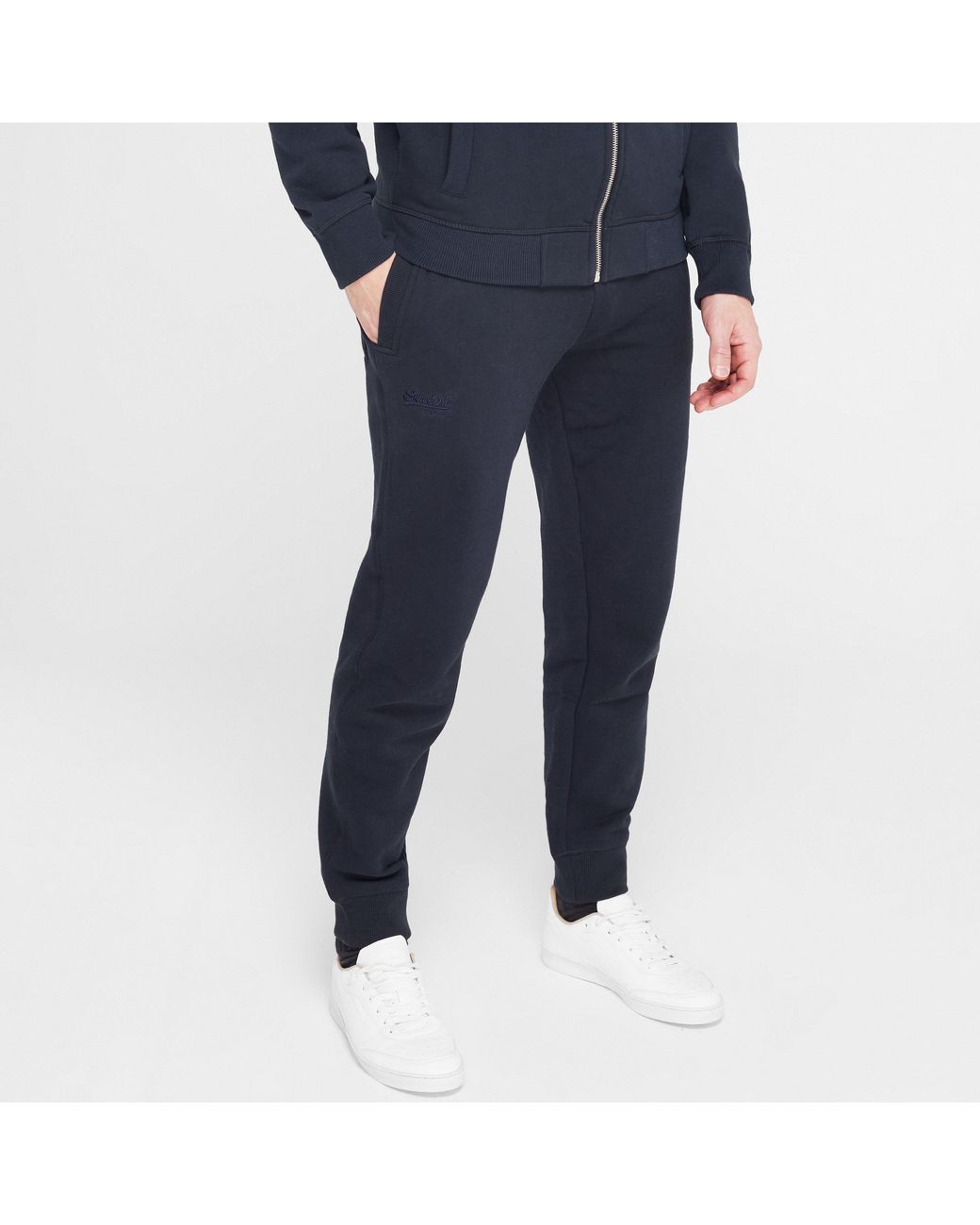 Superdry Blue Basic Jogging Pants for men