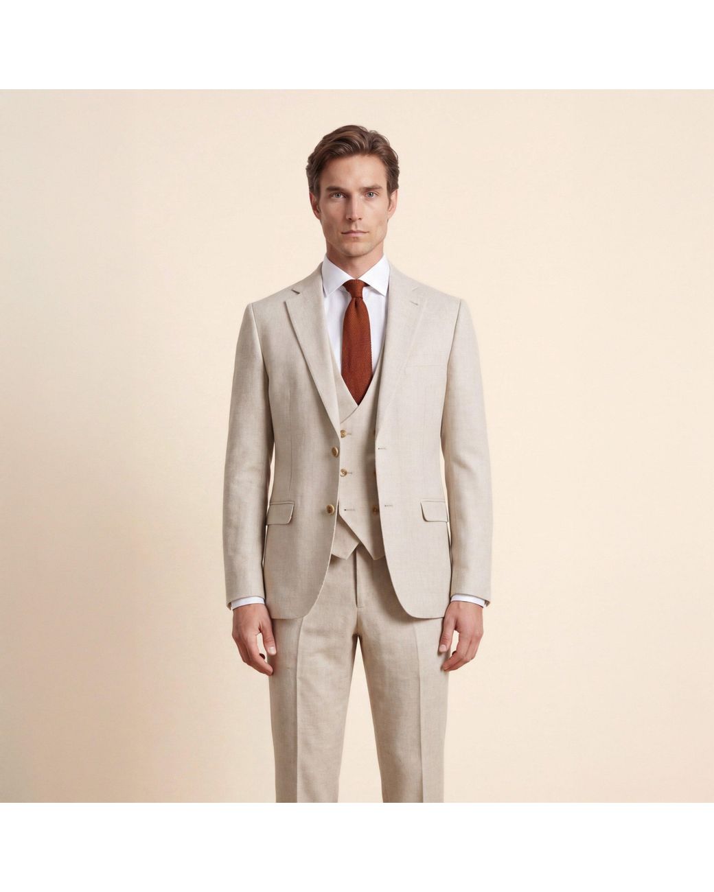 Without Prejudice Gray Archer Tweed Suit Jacket for men