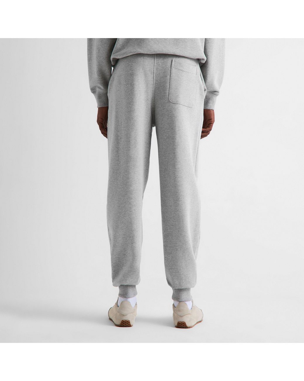 AMI Gray Closed Hem Fleece Joggers for men