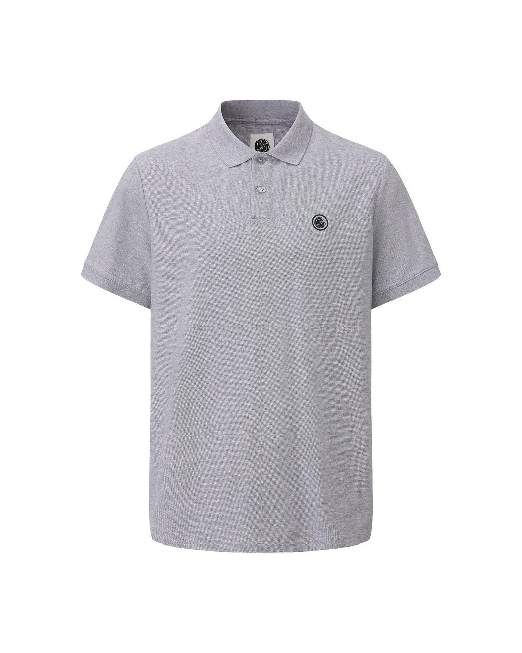 Pretty Green Gray Plain Polo for men