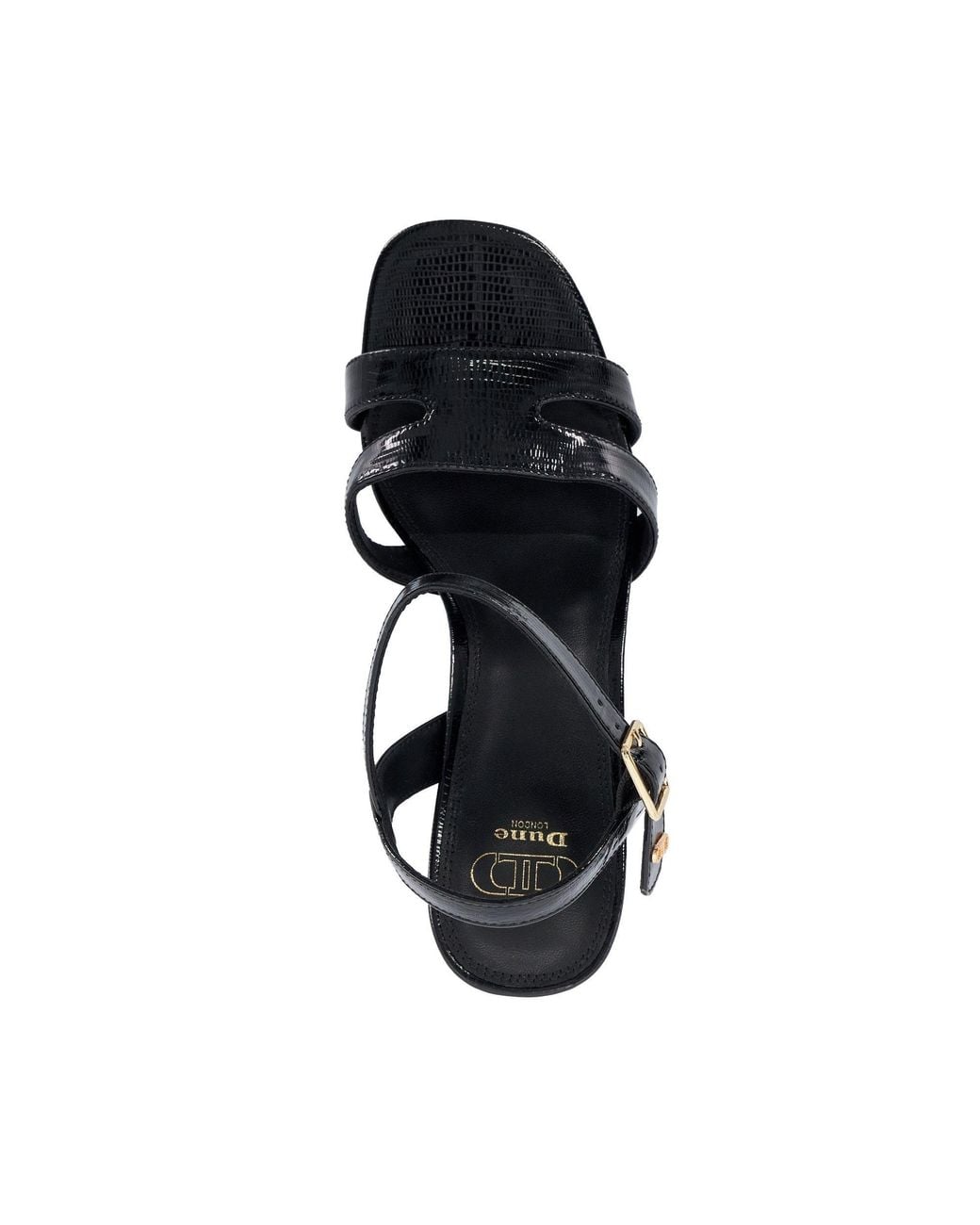 Dune Black Marri Flatform Sandal