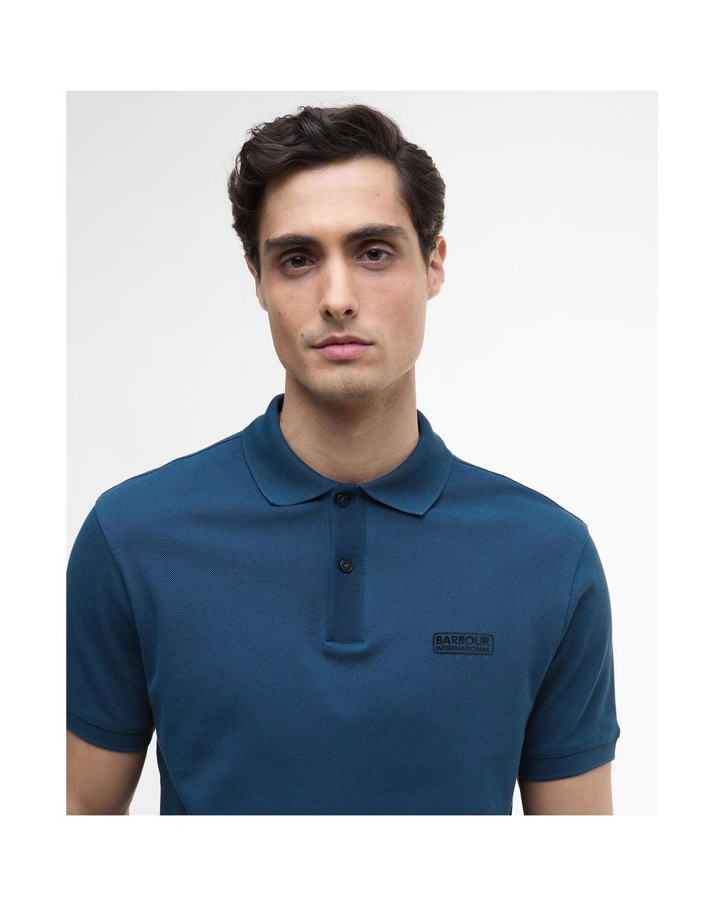 Barbour Blue Essential Polo Shirt for men