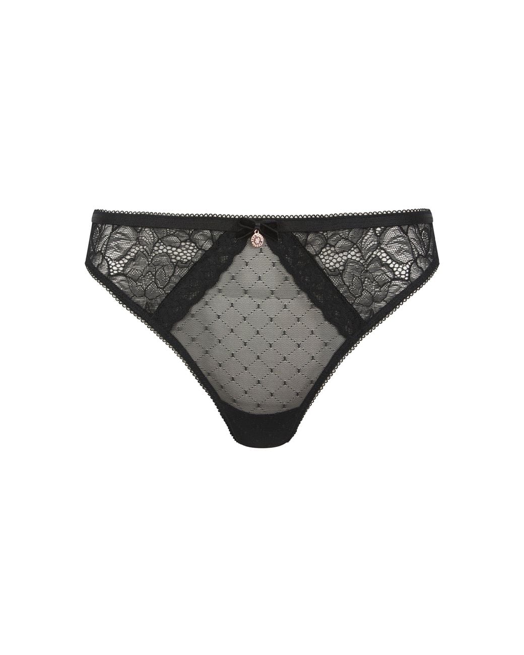 Ted Baker Gray Etta Floral Patterned Thong