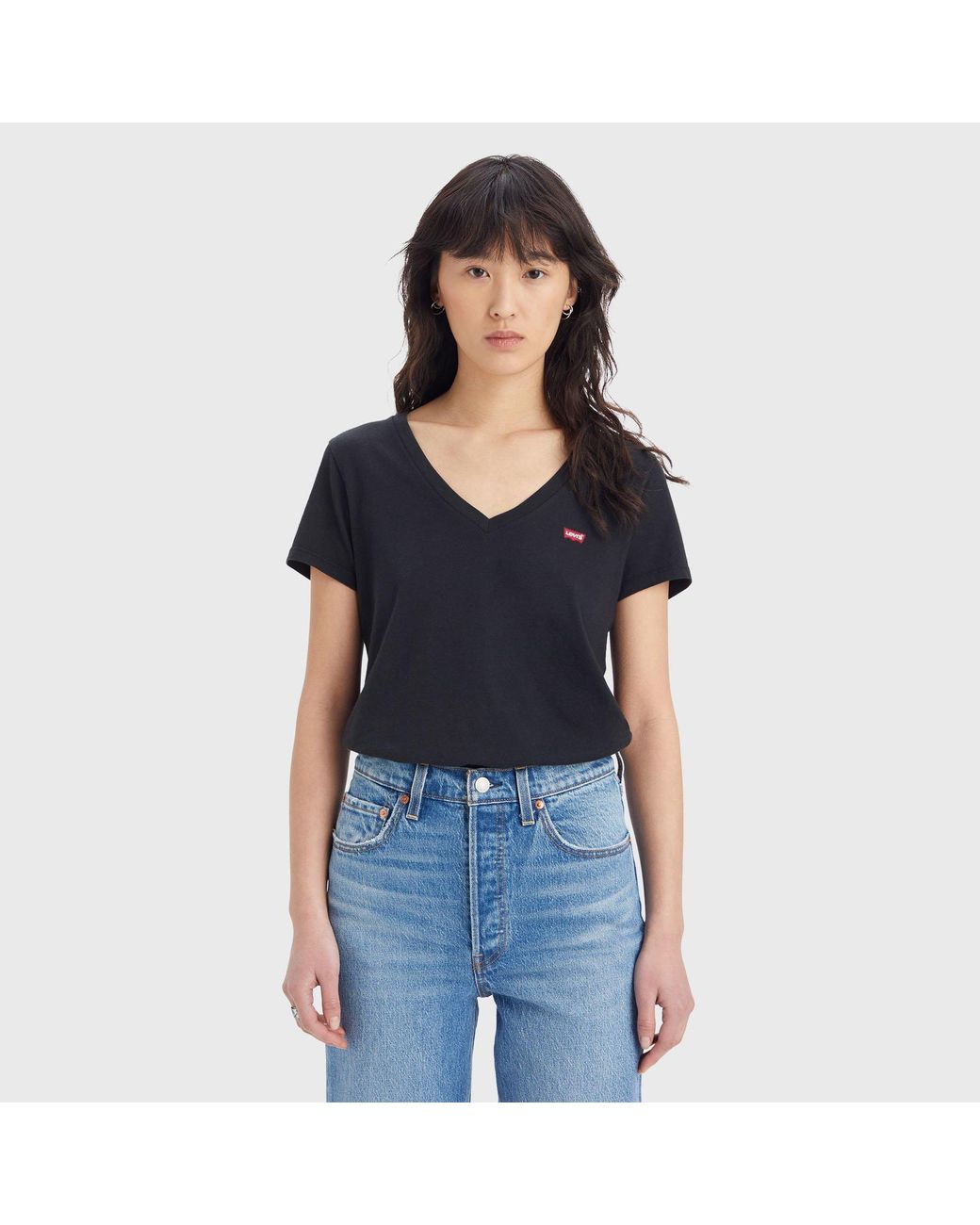 Levi's Black V-Neck 2 Pack T-Shirts for men
