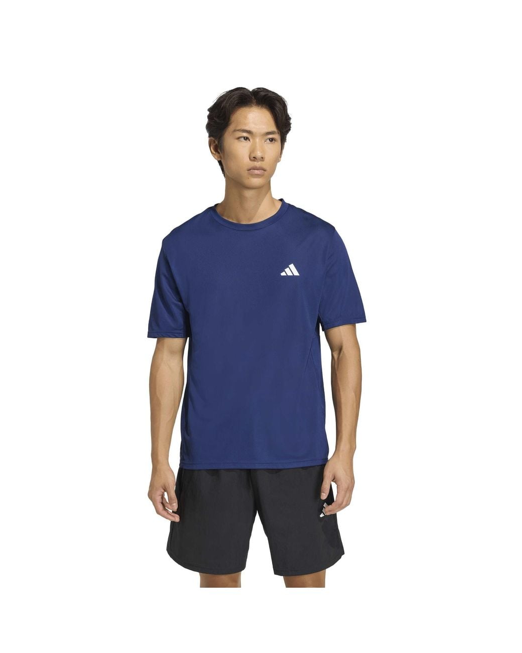 Adidas Blue Training Essentials Base T Shirt for men