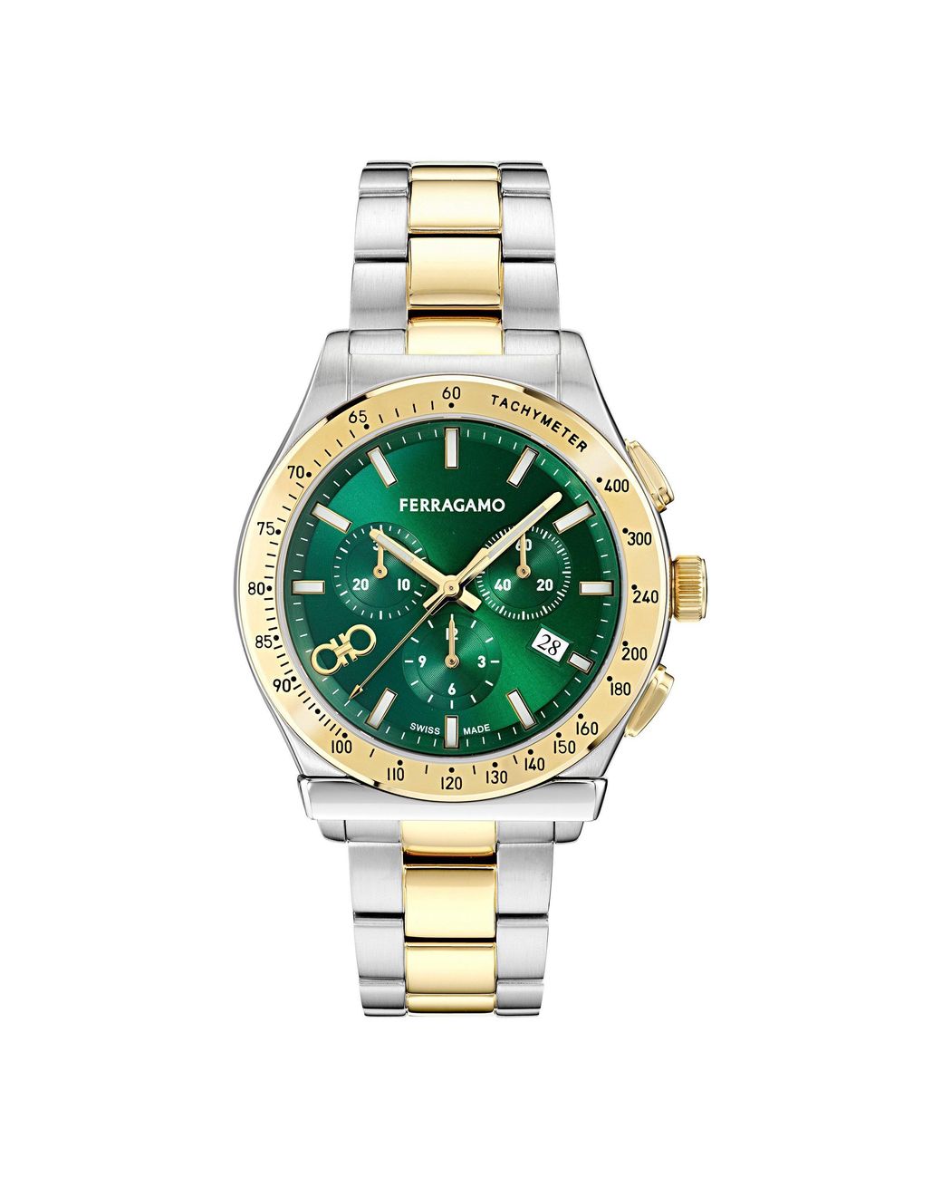 Ferragamo Metallic F-80 Gmt Analogue Quartz Watch for men