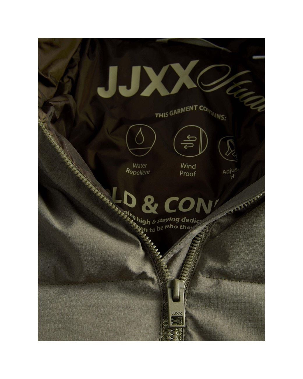 JJXX Green Galaxy Puffer Jacket
