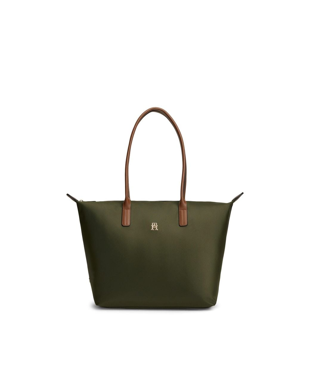 Tommy Hilfiger Green Popette Tote Bags