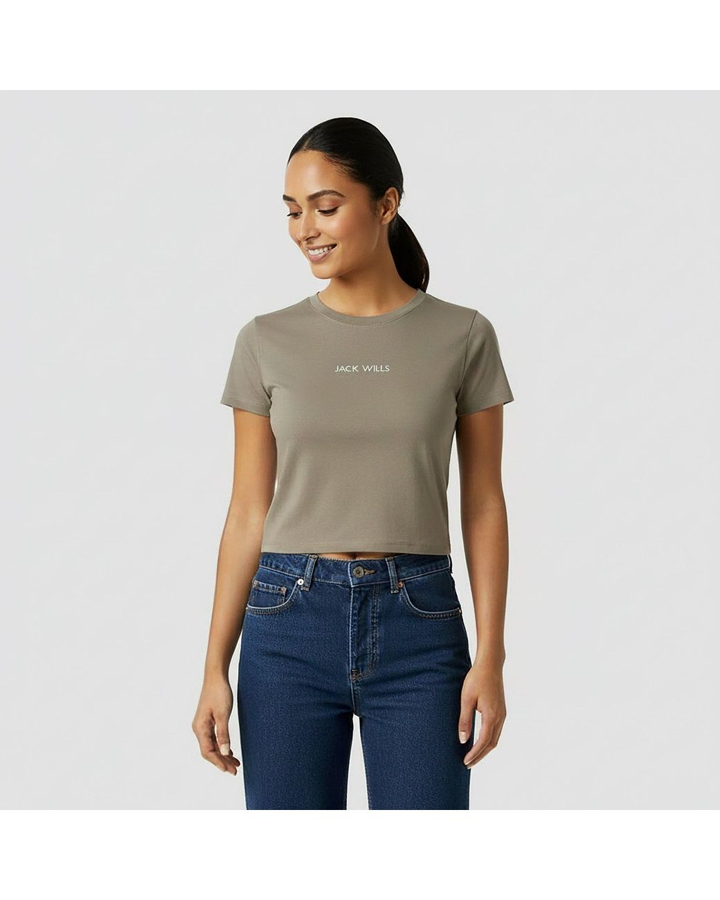 Jack Wills Gray Baby Tee