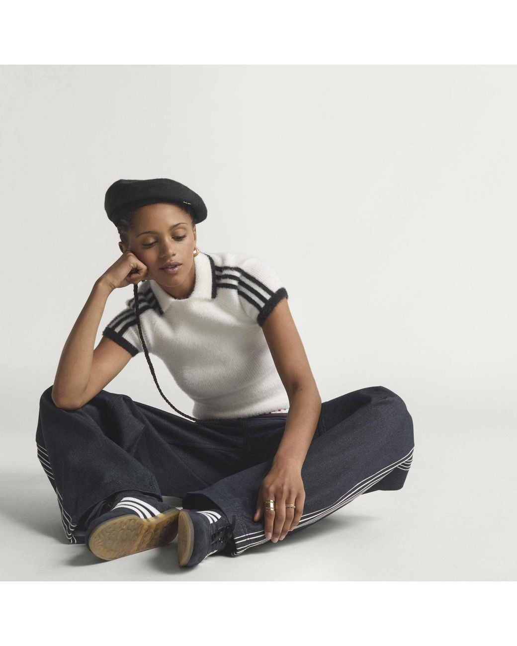 Adidas Originals White Short Sleeve Polo Shirt