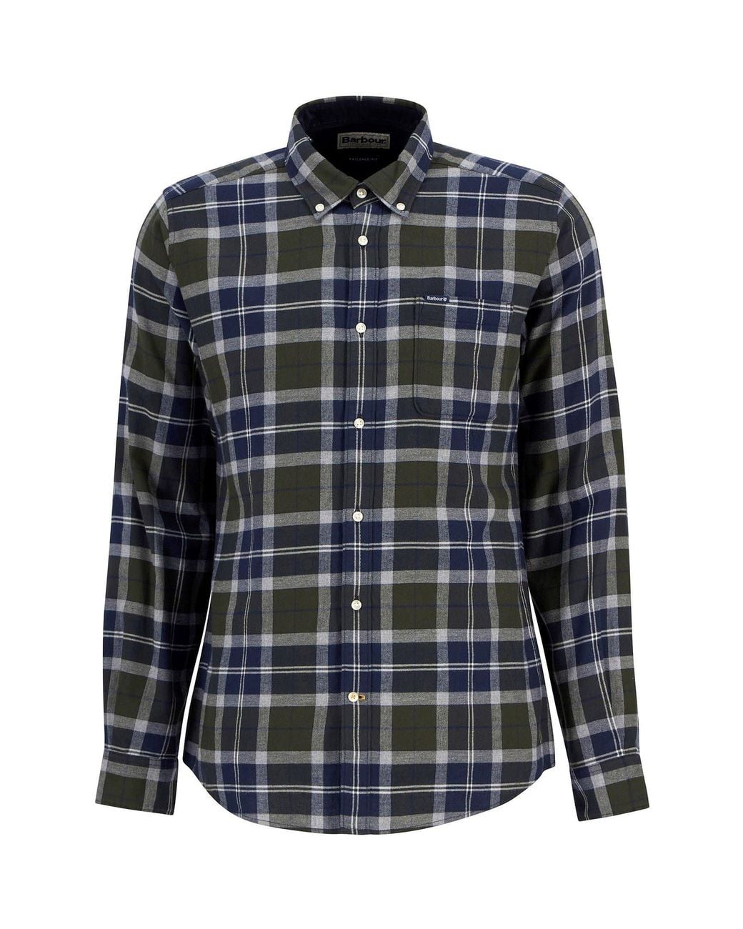 Barbour Black Rasay Tailored Long-Sleeved Shirt for men