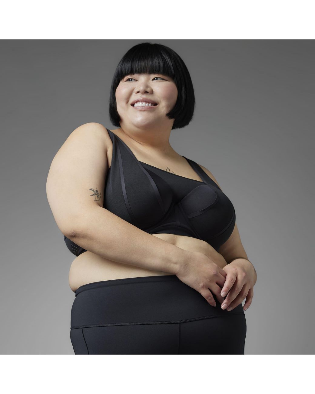 Adidas Blue Collective Power Luxe High Support Medium Impact Sports Bra (Plus Size)