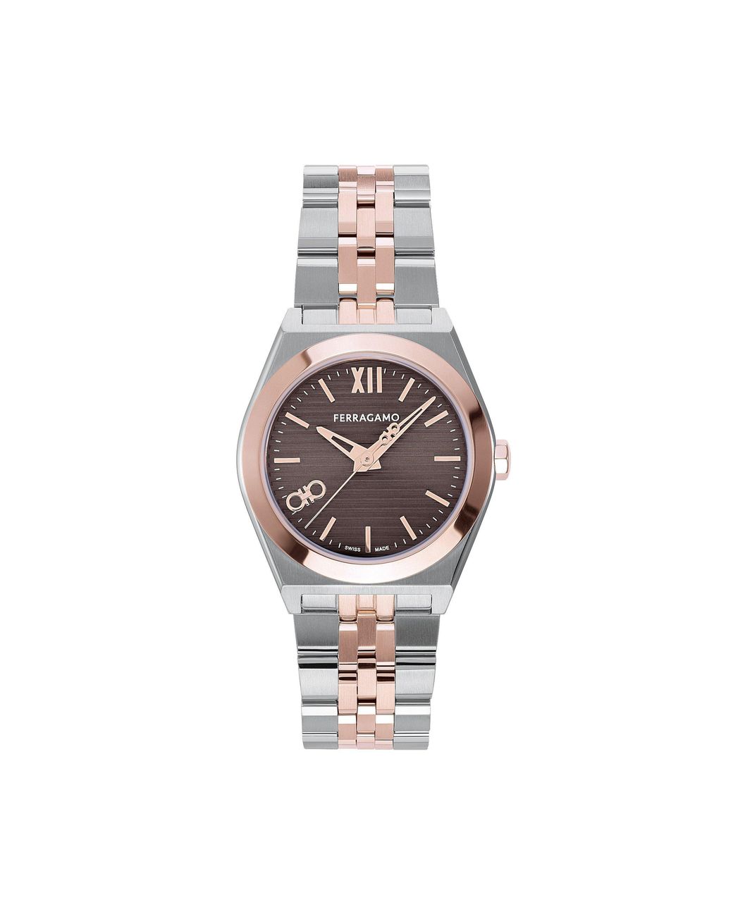Ferragamo Metallic Vega Quartz Analogue Watch for men