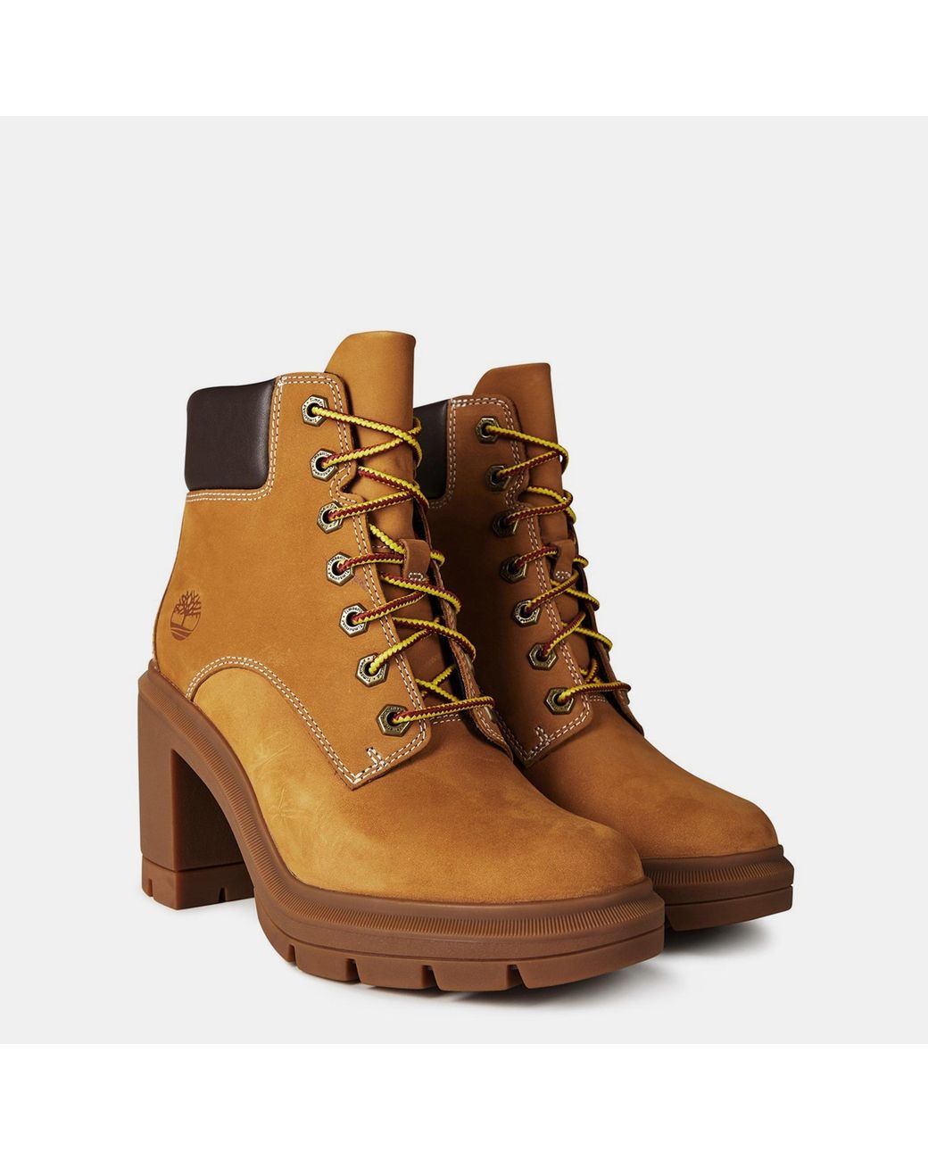 Timberland Brown Allington Lace-Up Heeled Boots