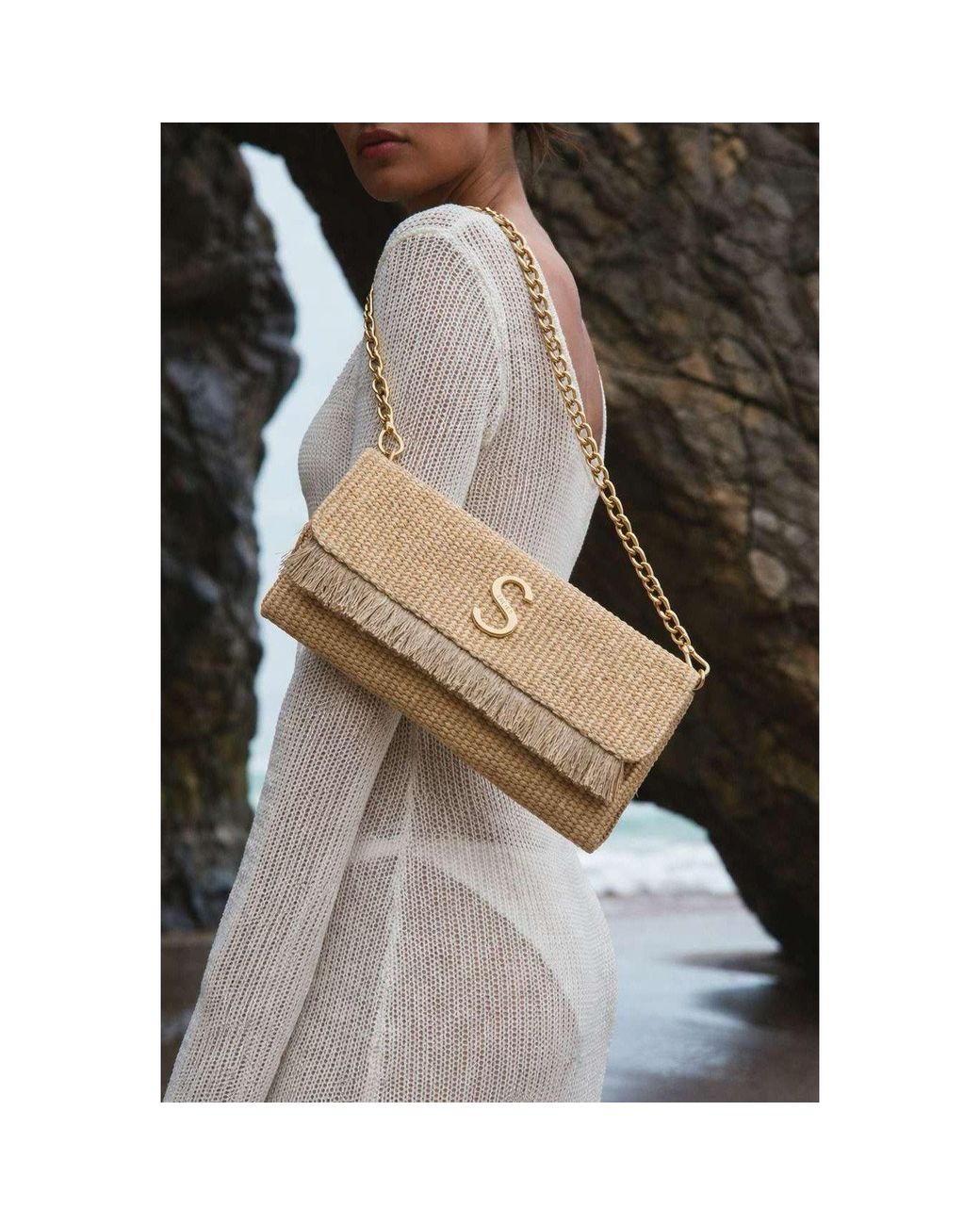 Sorena Natural Clutch Bag