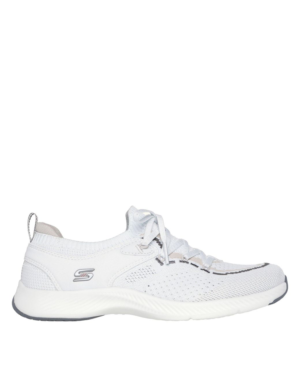 Skechers White Vf Move Slip On Trainers