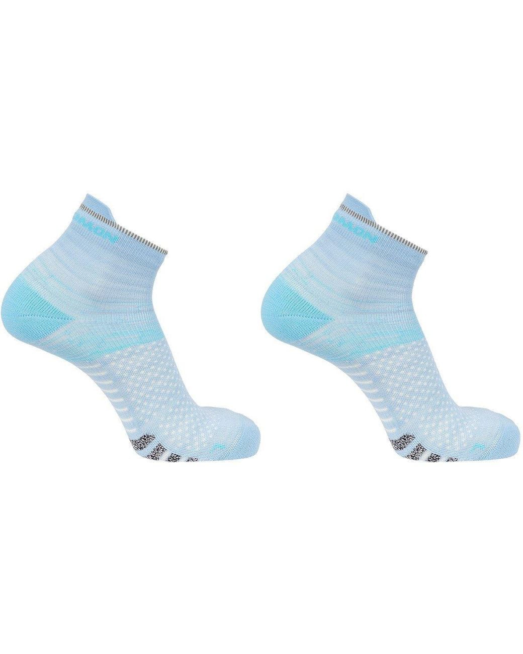 Salomon Blue Predict Quarter 2 Pack Running Socks