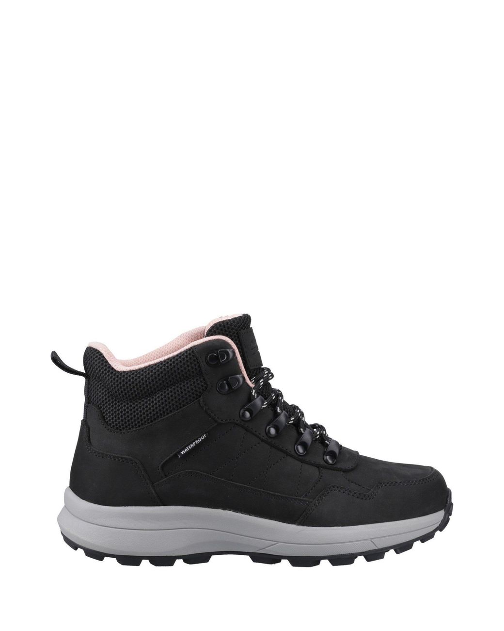 Cotswold Black Oddington Nubuck Hiker Boots