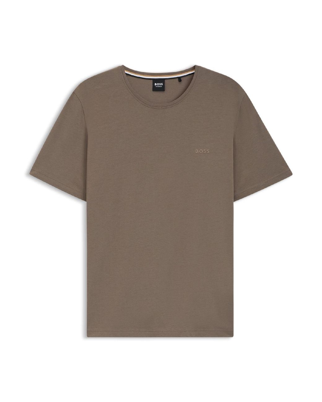 Boss Brown Mix&Match Regular Fit Lounge T-Shirt for men