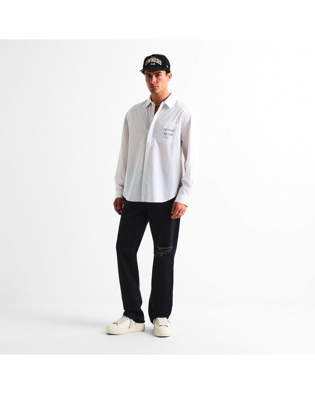 Represent White Low-Top Trainers for men