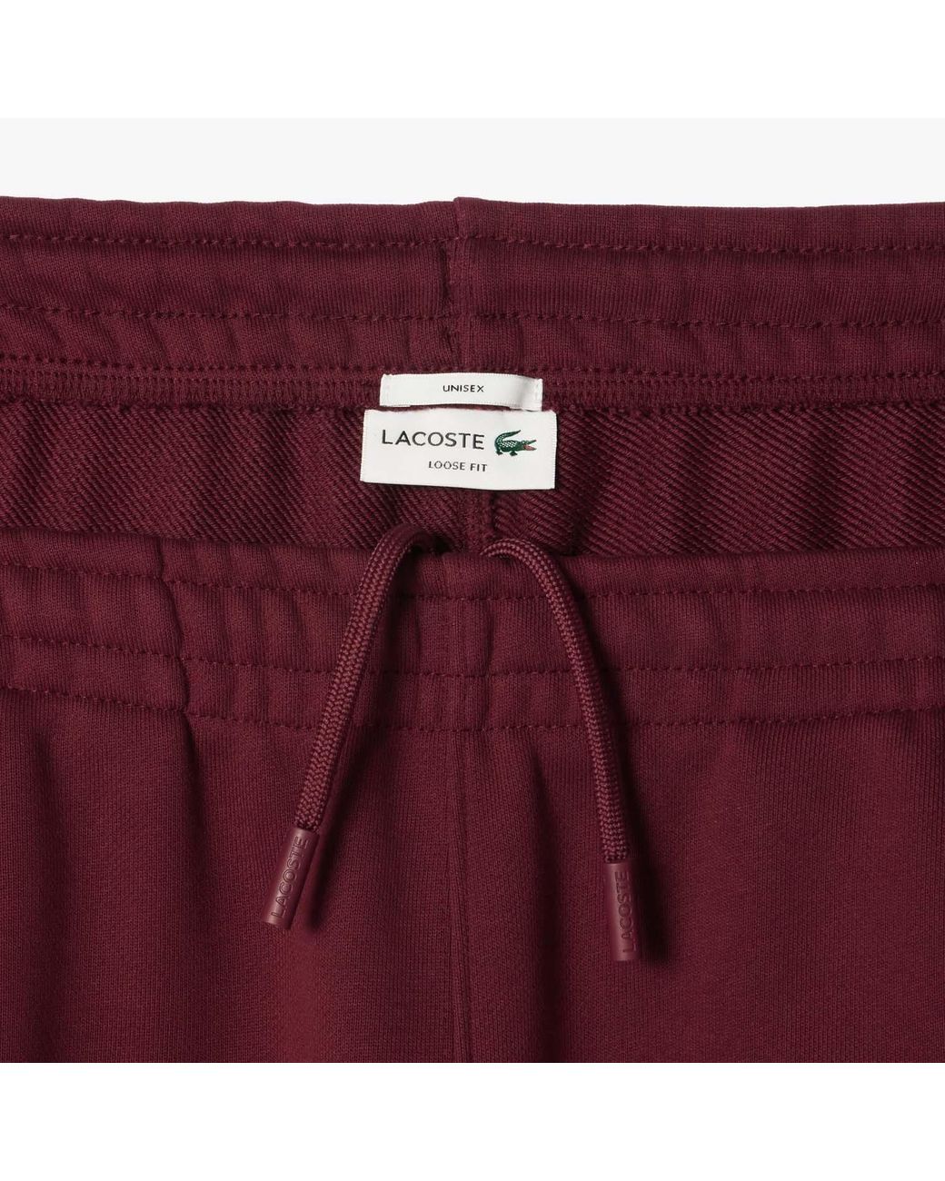 Lacoste Red Relaxed-Fit Sweatpants for men