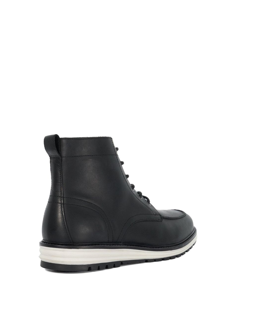 Dune Black Coburn Flat Ankle Boot