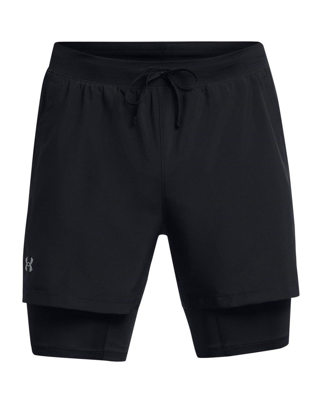 Under Armour Blue Ua Launch 2-In-1 5In Shorts for men