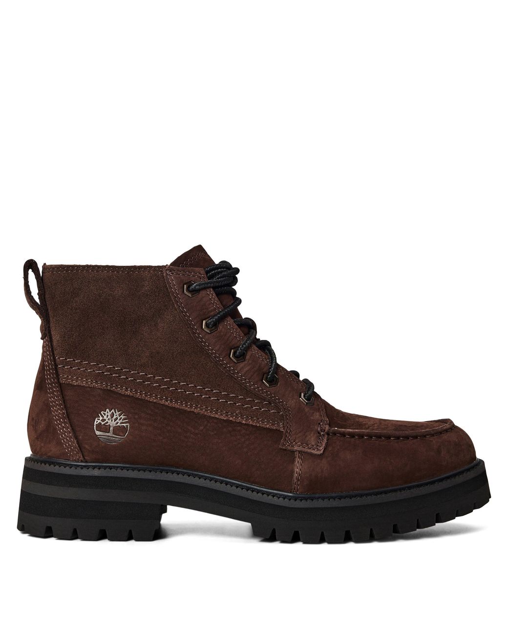 Timberland Brown Britton Mid Lace Leather Hiker Boots for men