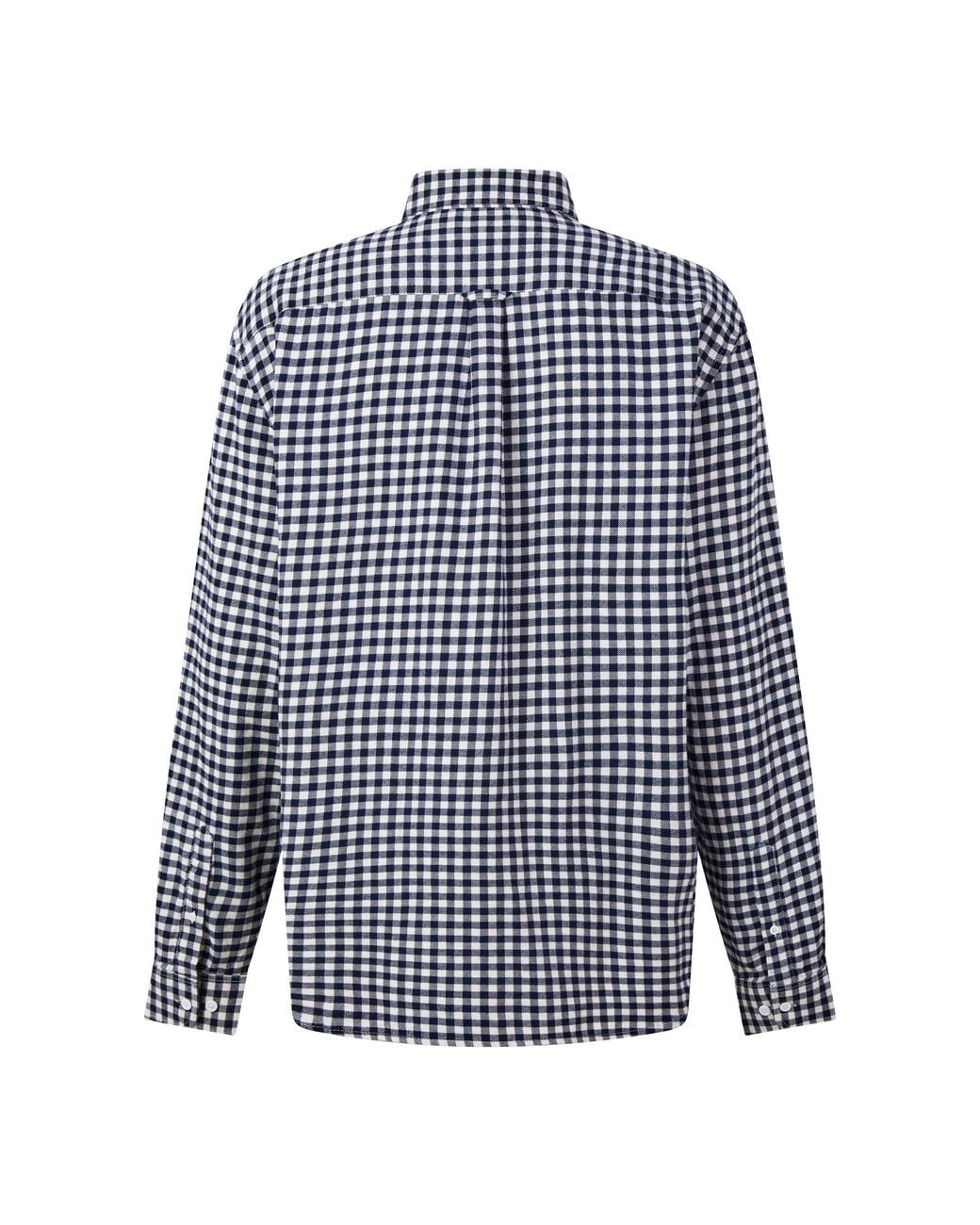 Lacoste Blue Check Cotton Long-Sleeve Shirt for men