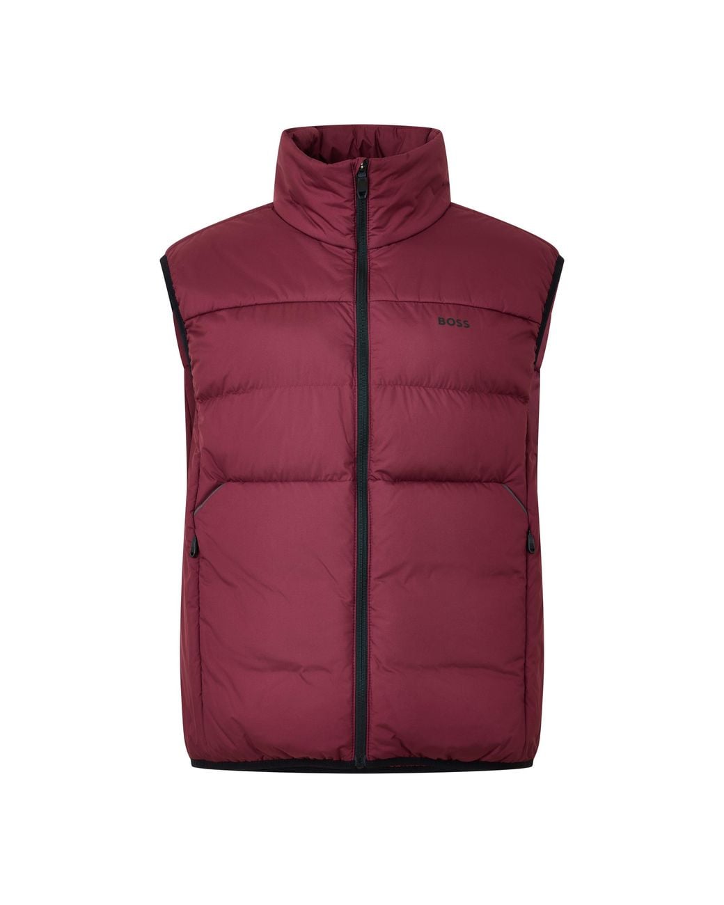 Boss Purple Urbanex Quilted Water Resistant Sleeveless Gilet for men