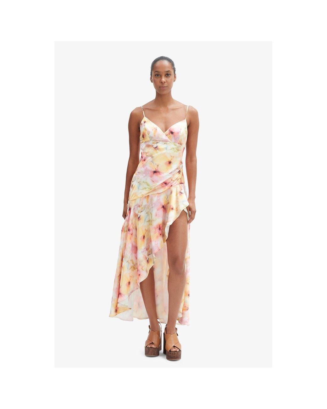 Bardot Pink Sorella Gingham V-Neck Strappy Maxi Dress