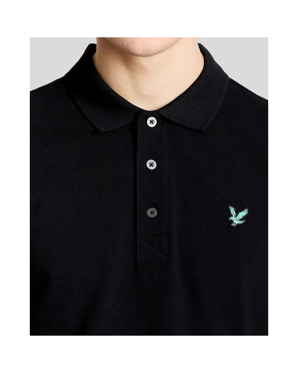Lyle & Scott Black Lyle Golf Polo Shirt Sn61 for men