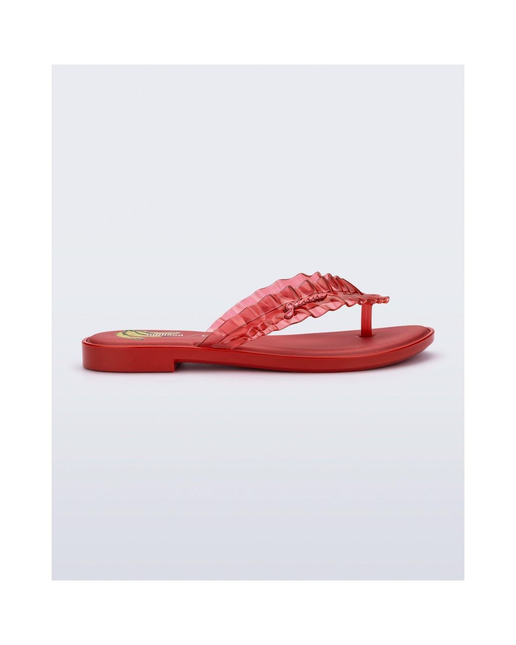 Melissa Red X Ganni Ff Flip Flops