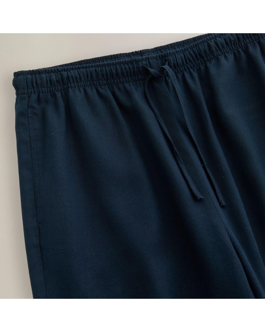 Regatta Blue Talamanca Linen Relaxed-Fit Trousers
