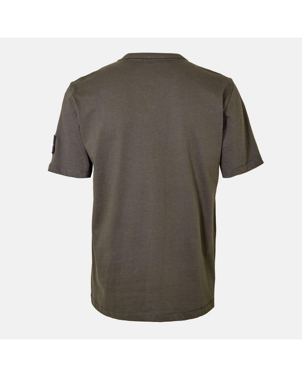 Calvin Klein Green Monogram Badge T-Shirt for men