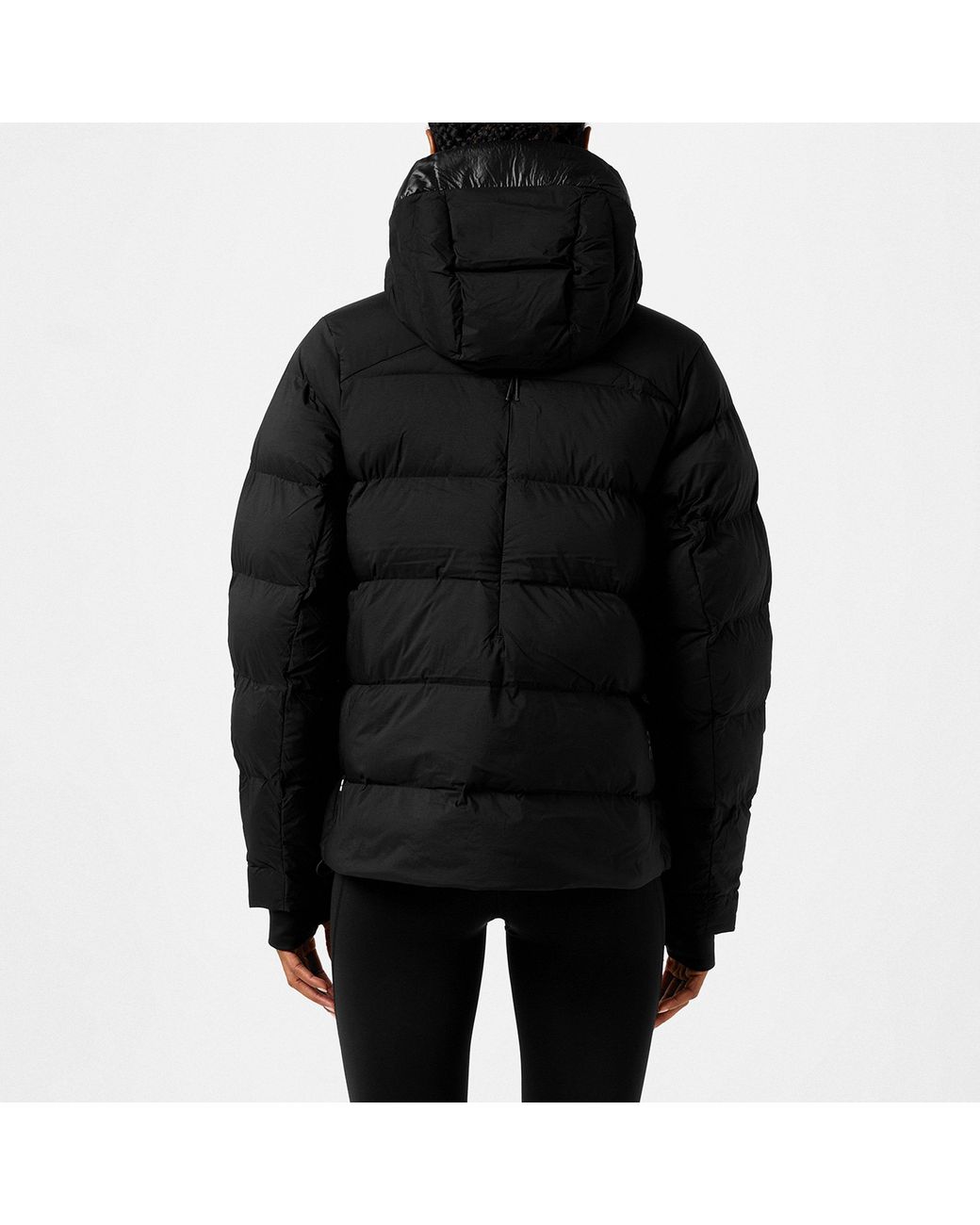 On Shoes Black Challenger Hooded Lg Sleeve Zip Puffer Jacket