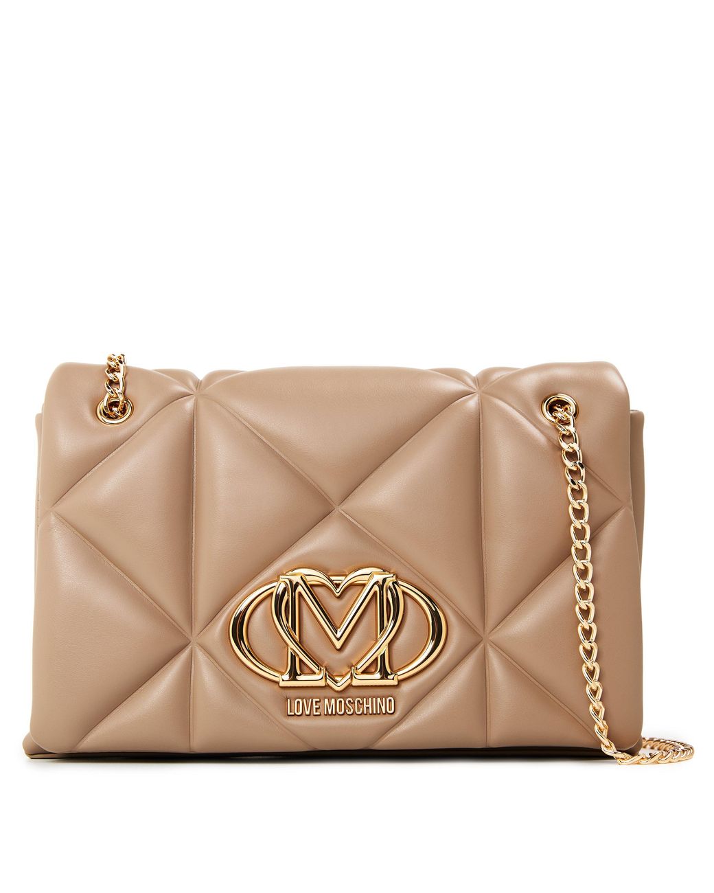 Love Moschino Natural Quilt Convertible Shoulder Bag