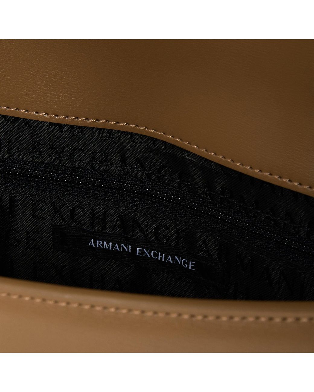ARMANI EXCHANGE Brown Wonder Medium Chain Strap Shoulder Bag