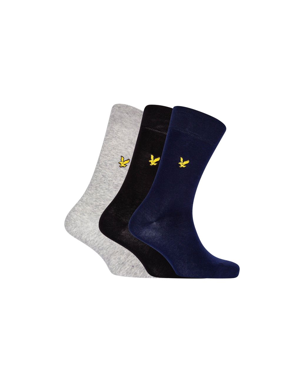 Lyle & Scott Blue 3 Pack Angus Socks for men