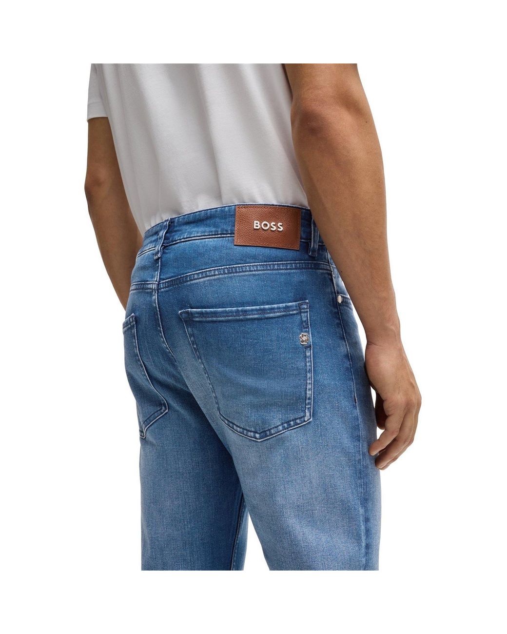 Boss Blue Hbb Delaware3Slm Slim-Fit Jeans for men