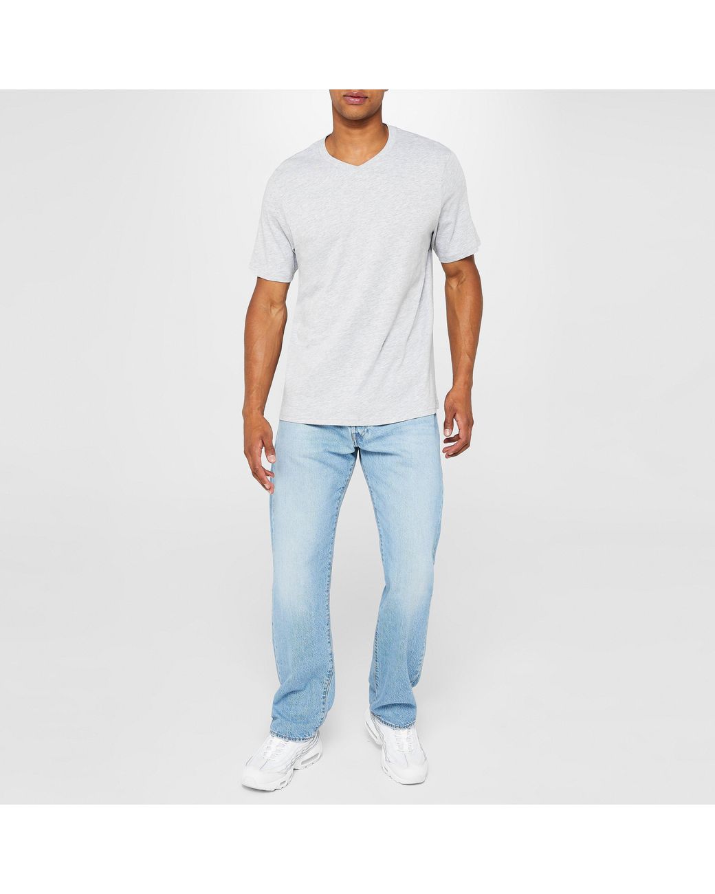 Donnay Black Three Pack V Neck T Shirt for men