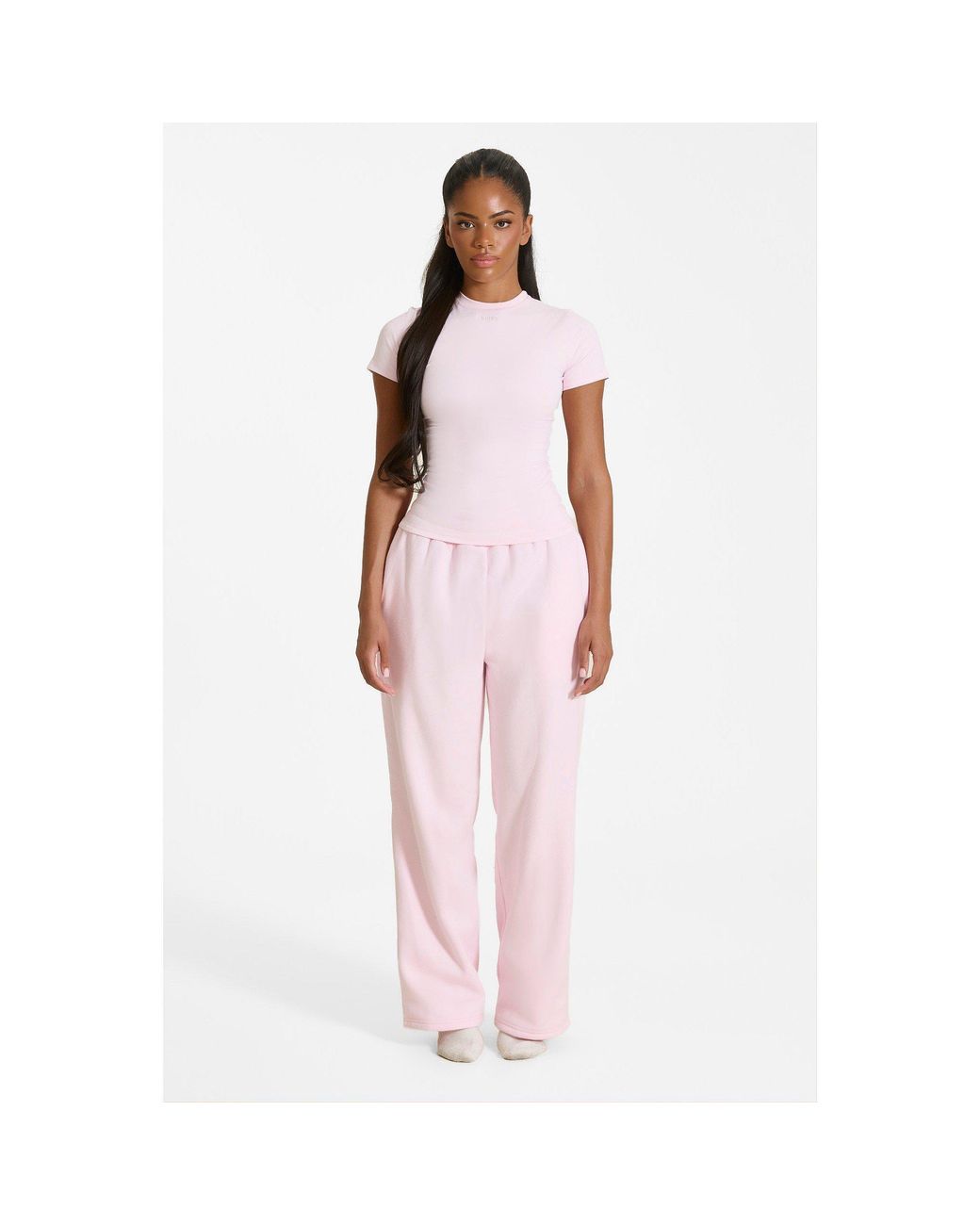 Mars the Label Pink Sculpt Short Sleeve Top