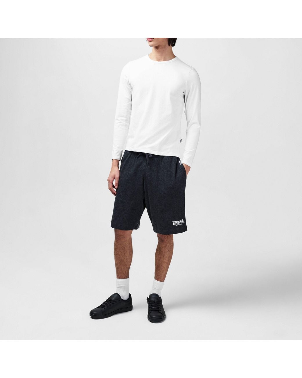 Lonsdale Blue Lightweight Jersey Lounge Shorts for men