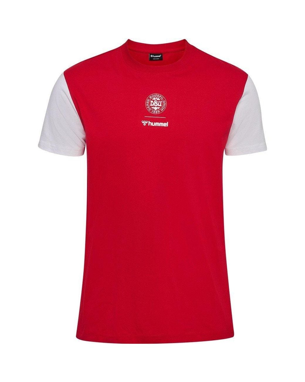 Hummel Red Denmark Short Sleeve T-Shirt for men