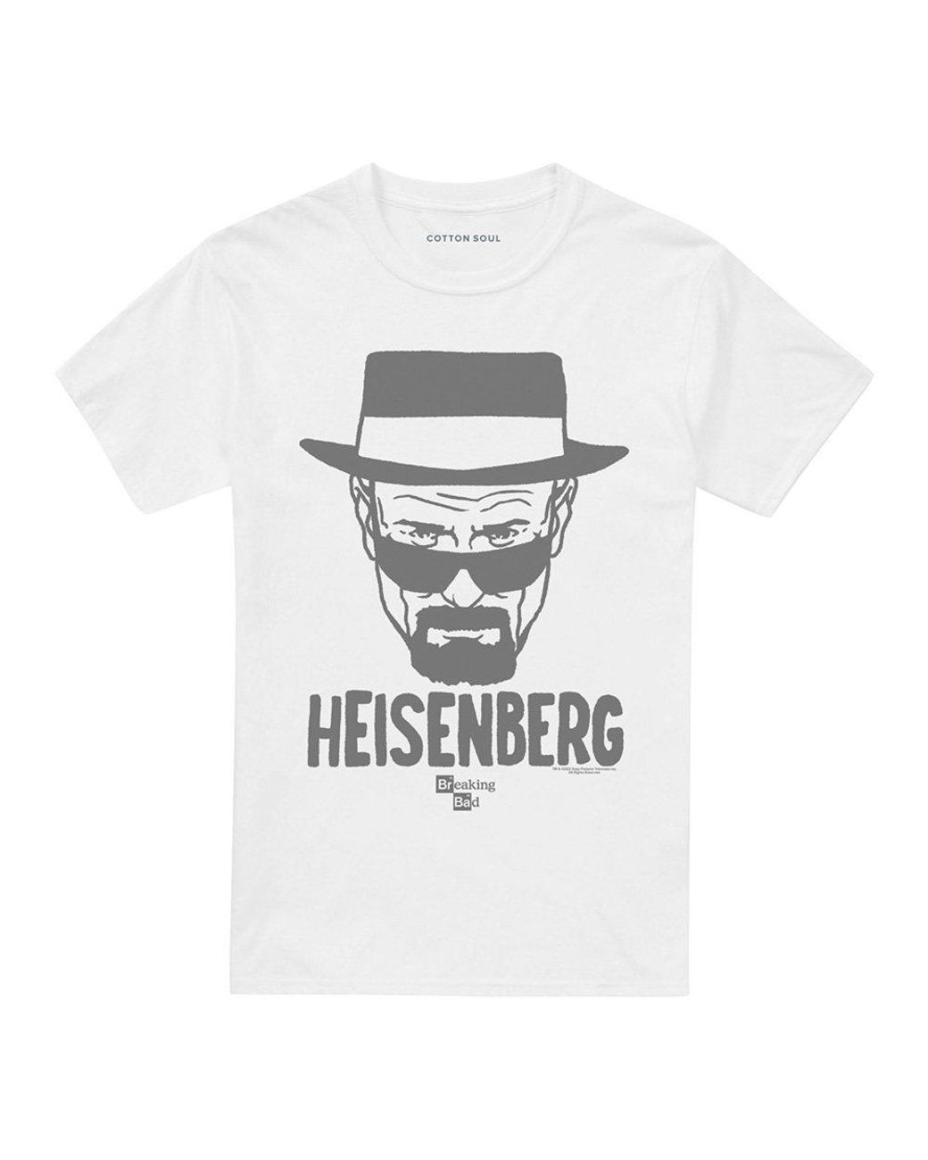 Breaking Bad White Heisenberg Drawing T Shirt for men