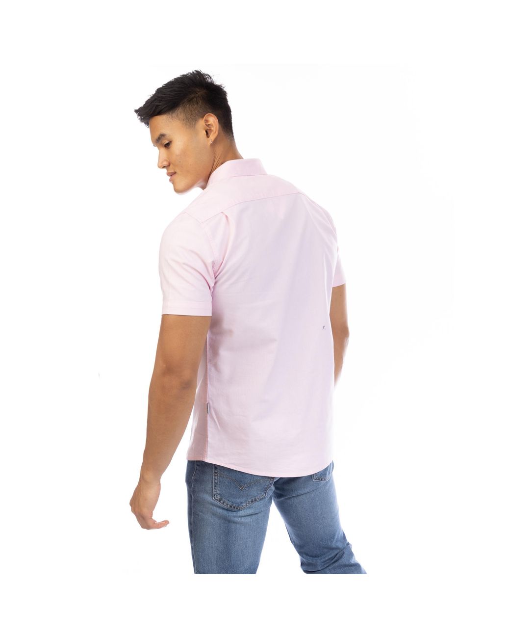 Peter Werth White Church Short Sleeve Plain Shirt for men